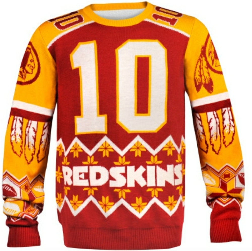 Robert Griffin III (Washington Redskins) NFL Ugly Player Sweater XL